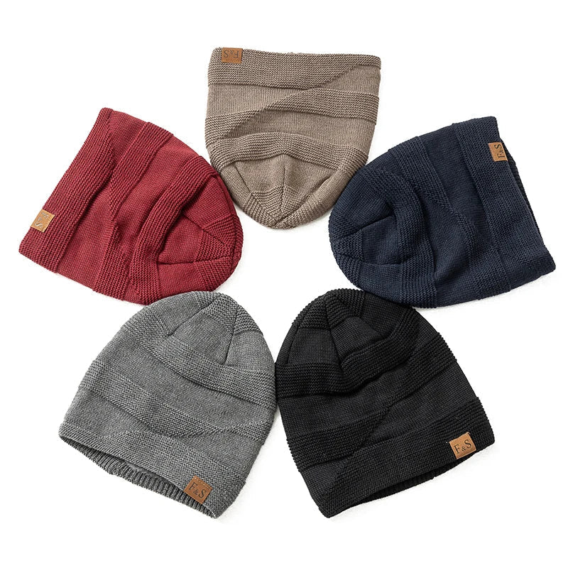 Soft Knit Winter Beanie with Warm Fleece Lining