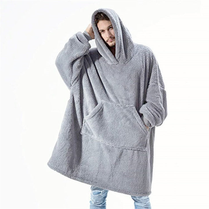 Hendrano™ Oversized Blanket Hoodie in Thick Double-Sided Fleece