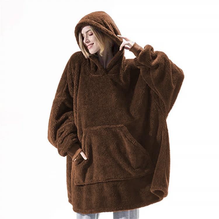 Hendrano™ Oversized Blanket Hoodie in Thick Double-Sided Fleece