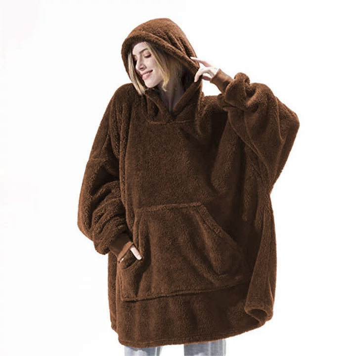 Hendrano™ Oversized Blanket Hoodie in Thick Double-Sided Fleece
