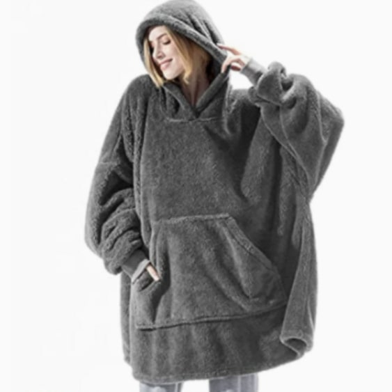 Hendrano™ Oversized Blanket Hoodie in Thick Double-Sided Fleece
