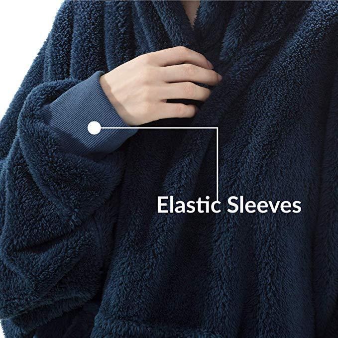 Hendrano™ Oversized Blanket Hoodie in Thick Double-Sided Fleece