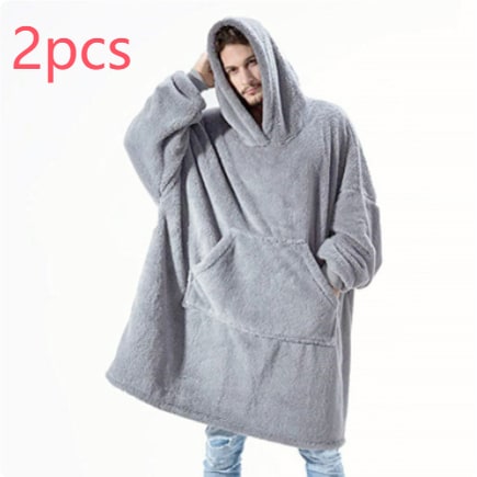 Hendrano™ Oversized Blanket Hoodie in Thick Double-Sided Fleece
