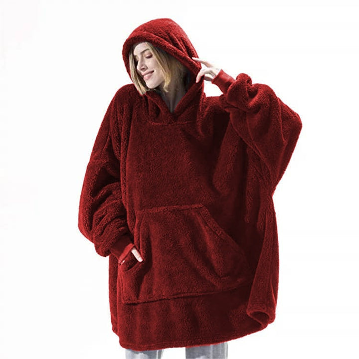 Hendrano™ Oversized Blanket Hoodie in Thick Double-Sided Fleece