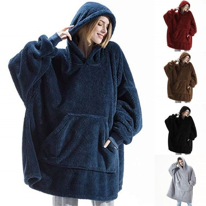 Hendrano™ Oversized Blanket Hoodie in Thick Double-Sided Fleece