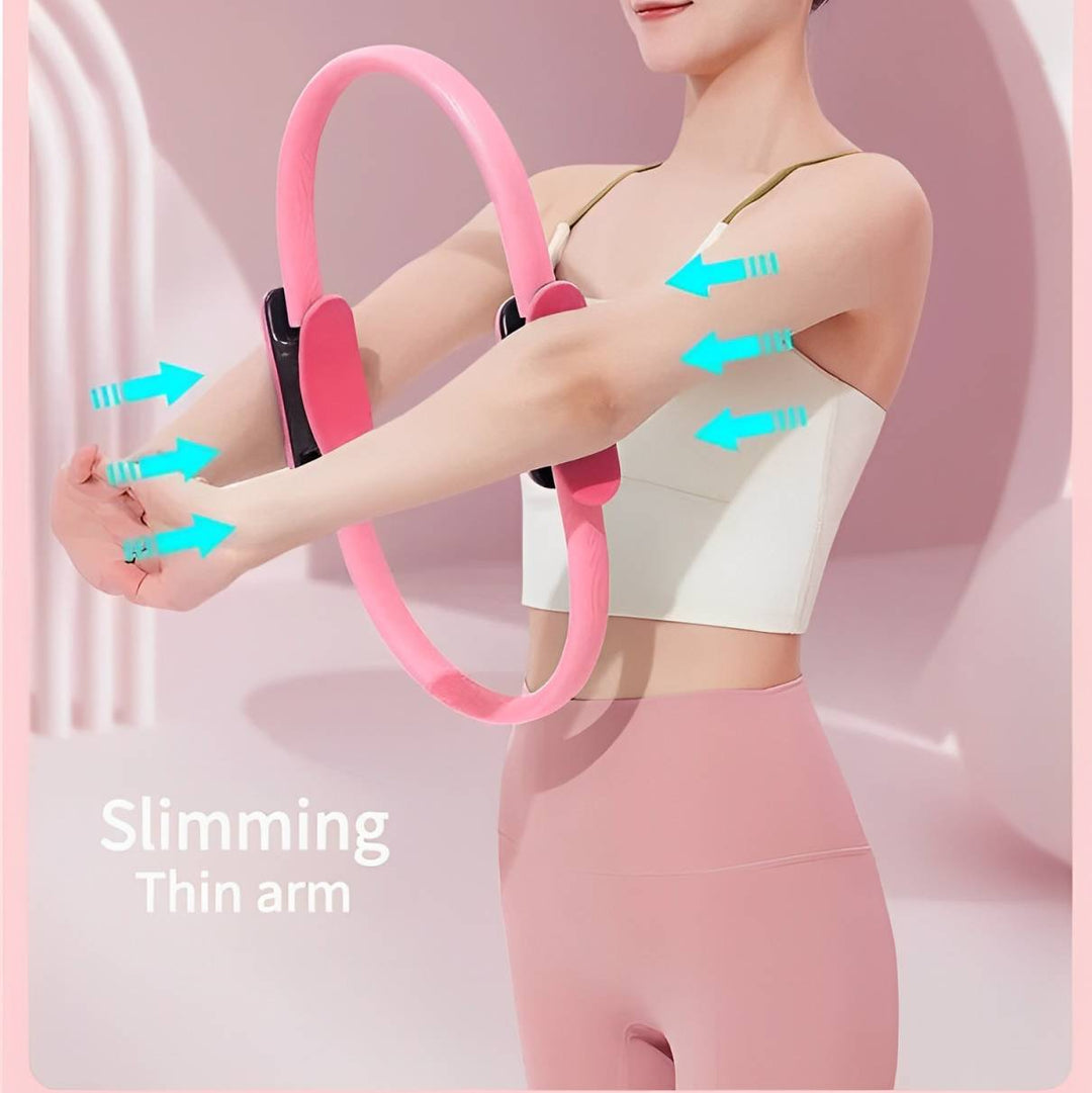 Pilates Ring with Fiberglass Core and Padded Grips