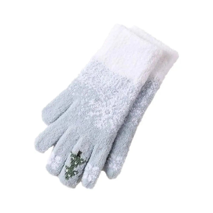 Hendrano™ Festive Fleece-Lined Convertible Fingerless Knit Gloves