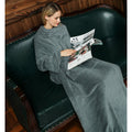 Hendrano™ Women's Fleece Blanket with Sleeves, Floor-Length with Pocket