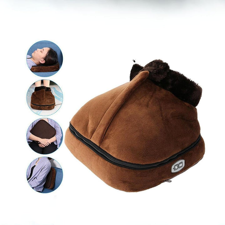 Hendrano™ Heated Shiatsu Foot Massager and Plush Foot Warmer