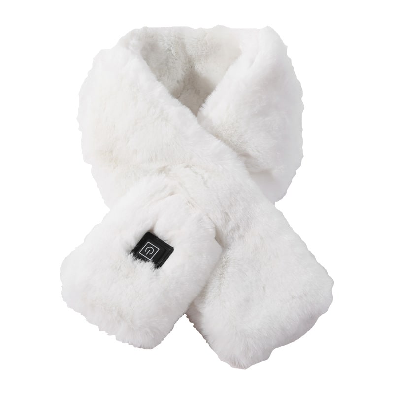 Hendrano™ Faux Fur Heated Scarf with 3 Heat Settings and LED Light