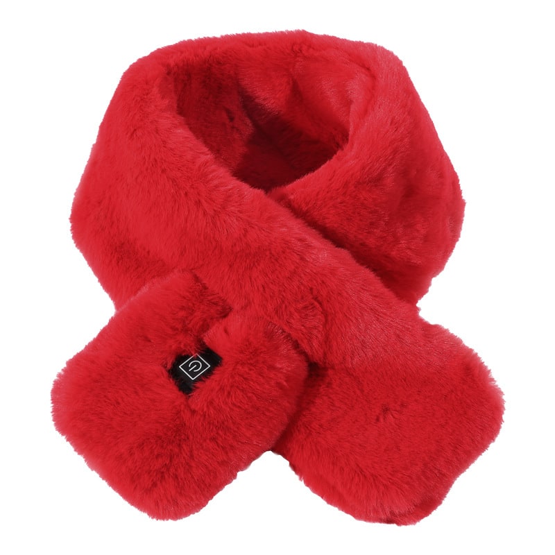 Hendrano™ Faux Fur Heated Scarf with 3 Heat Settings and LED Light