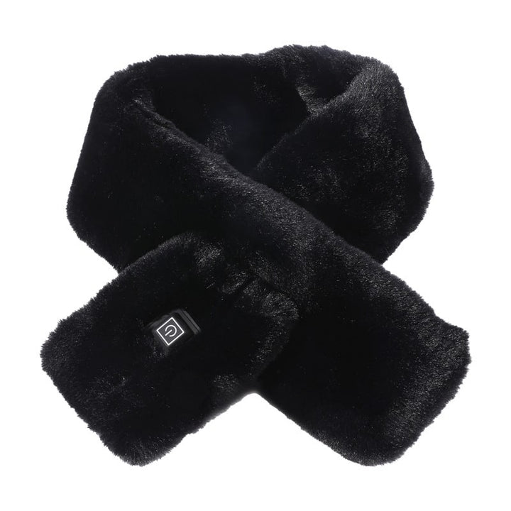 Hendrano™ Faux Fur Heated Scarf with 3 Heat Settings and LED Light